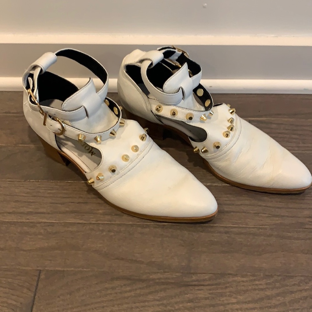 Modern Vice White Cut Out Booties